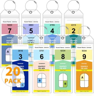 20 Pack Luggage Tags for Cruise Ship Essentials for NCL, Princess, Carnival, Royal Caribbean and Celebrity Cruise Necessities by SEAVILIA