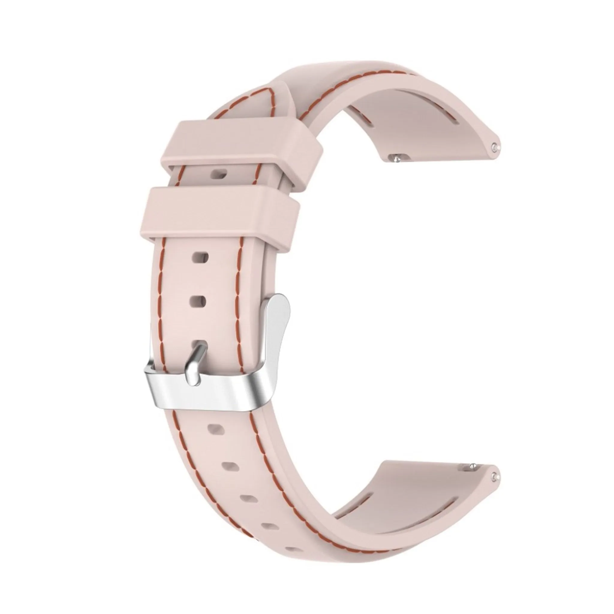 20mm Universal unique silicone watch band - Light Pink