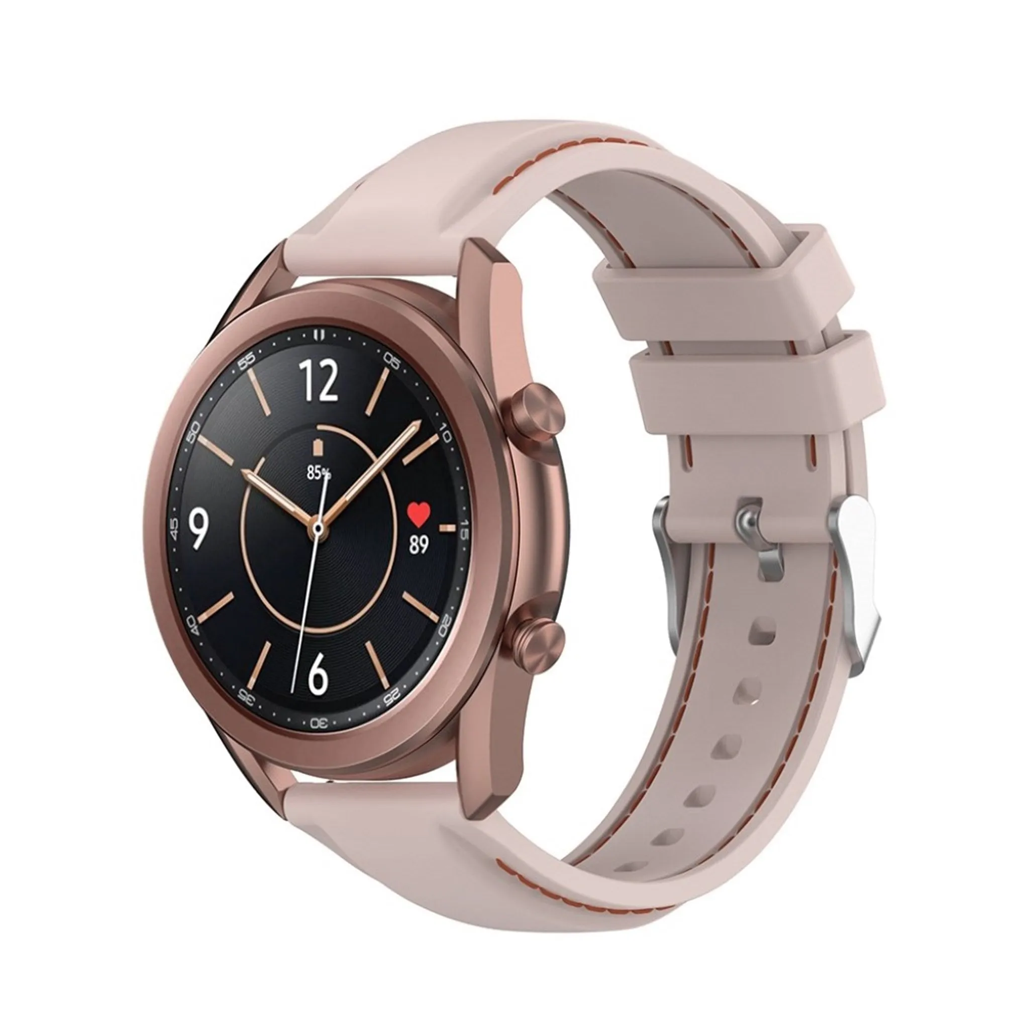 20mm Universal unique silicone watch band - Light Pink