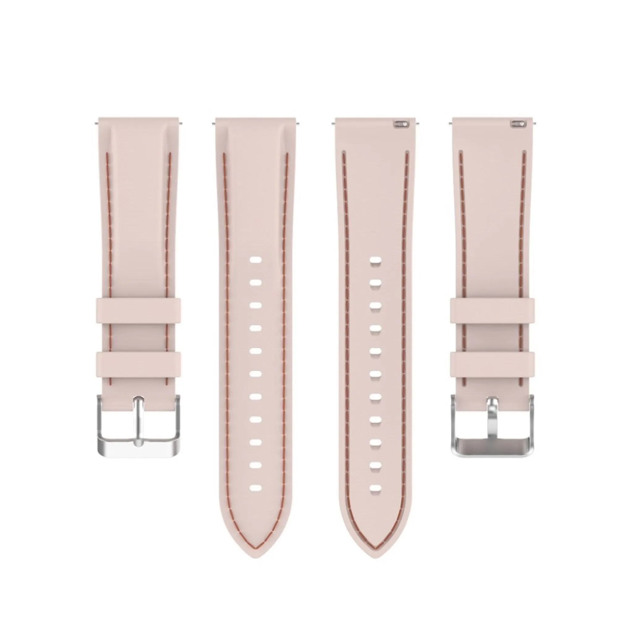 20mm Universal unique silicone watch band - Light Pink
