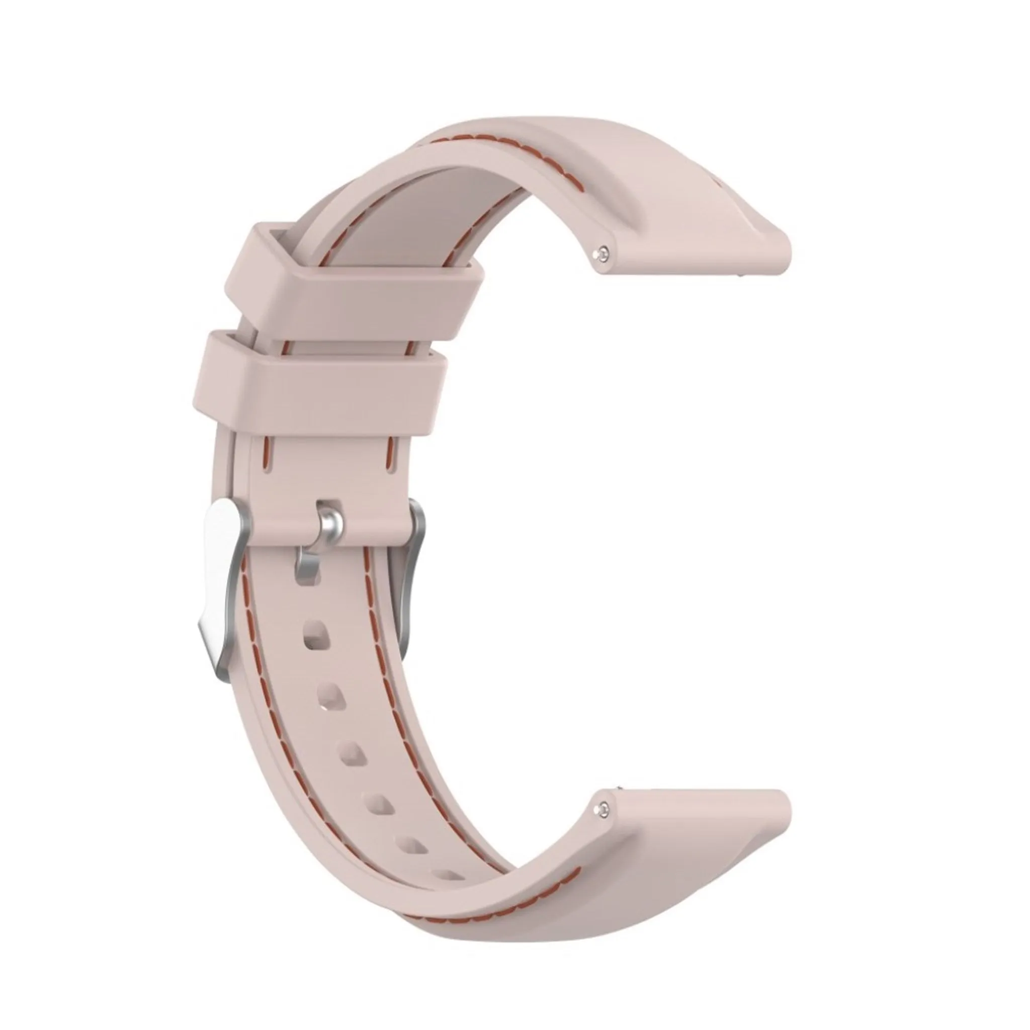 20mm Universal unique silicone watch band - Light Pink