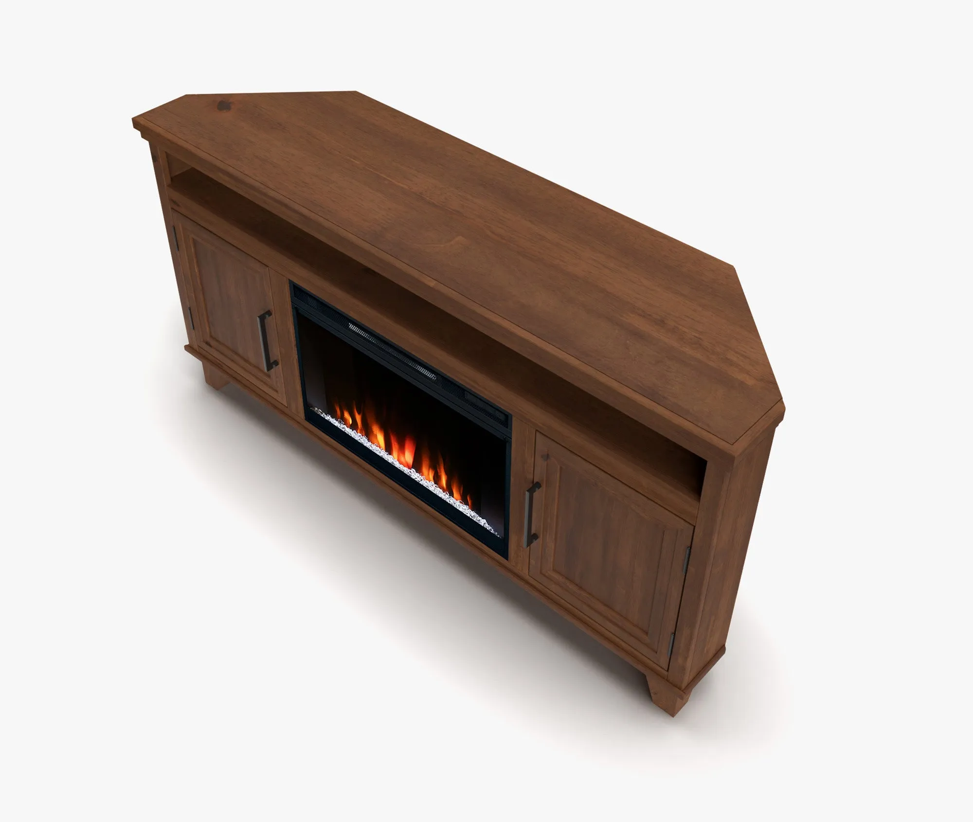 64" Sonoma Fireplace Corner TV Stand