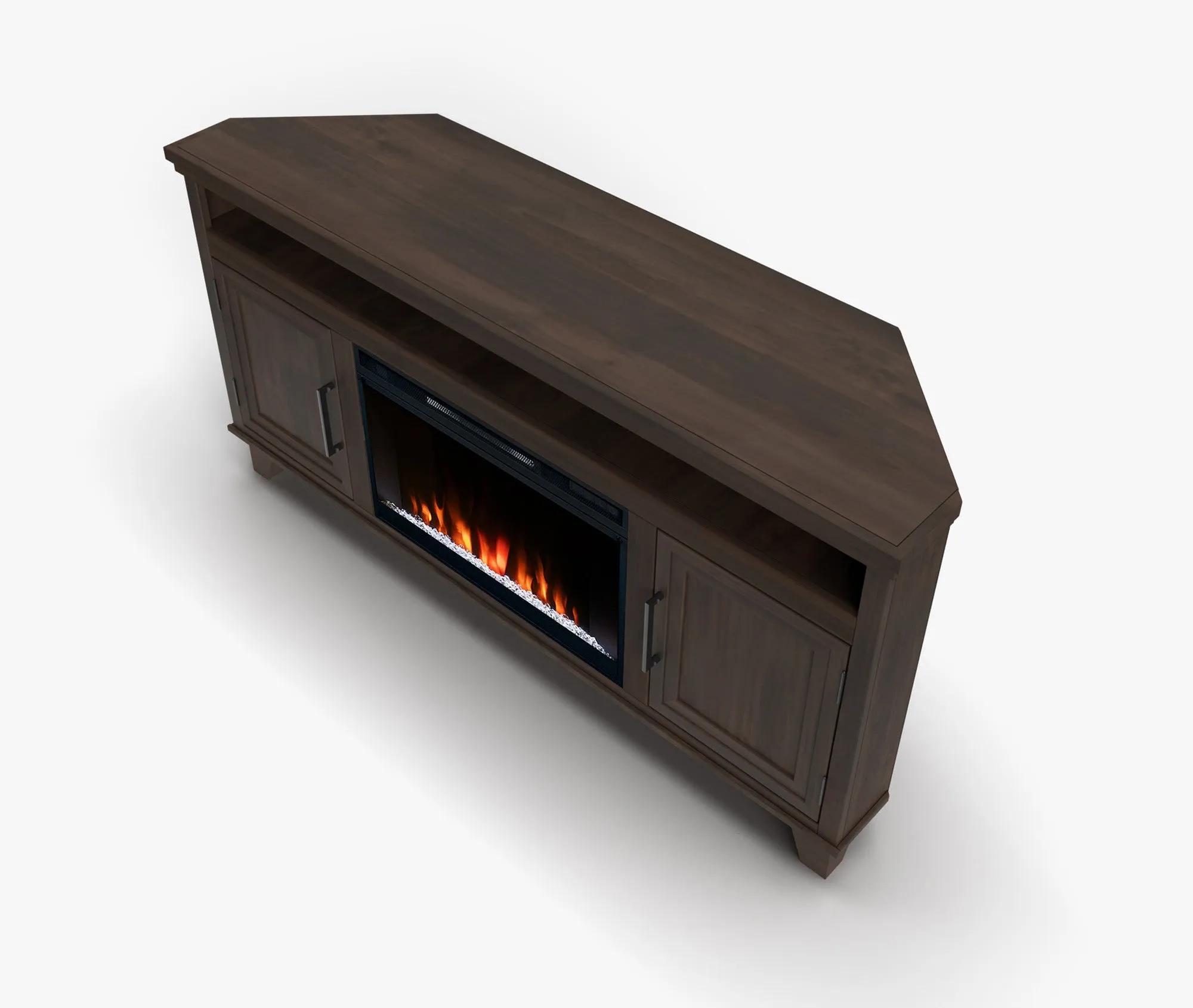 64" Sonoma Fireplace Corner TV Stand