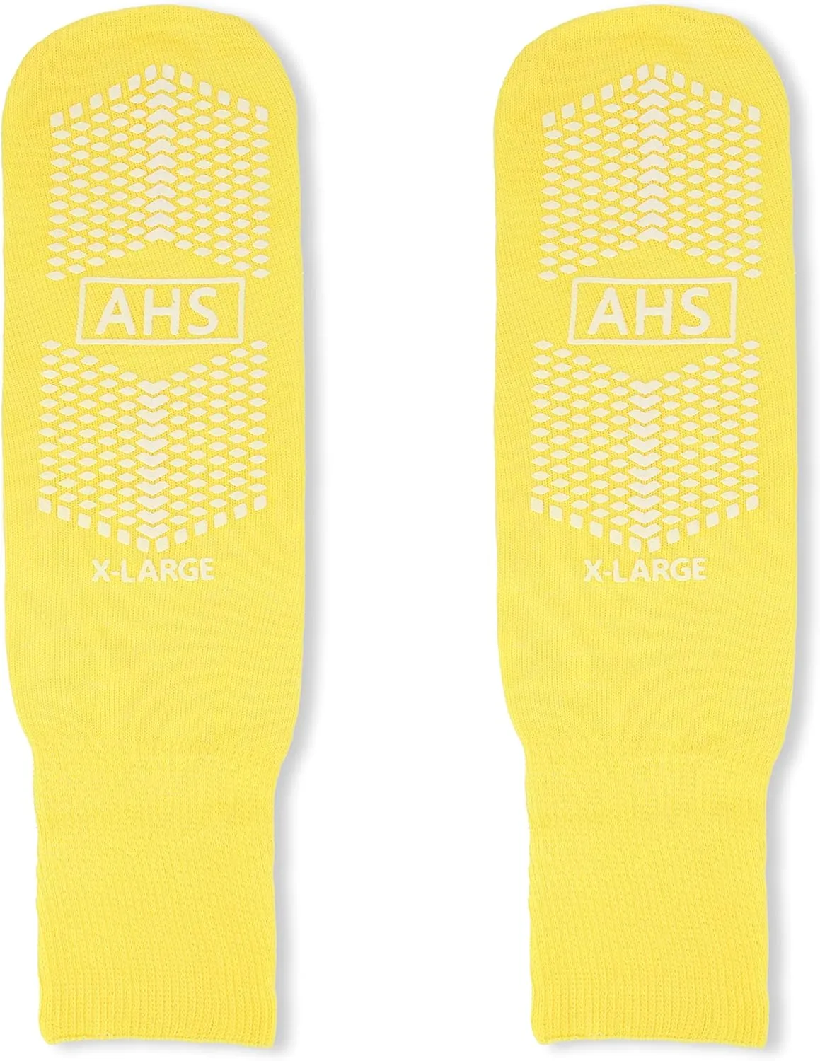 Anti-Slip Hospital Socks Assorted Colors Knit Grip Socks with Elastic Cuff | X-Large | Bariatric (Yellow, Blue, and Gray) 6 Pairs of Grippy Socks