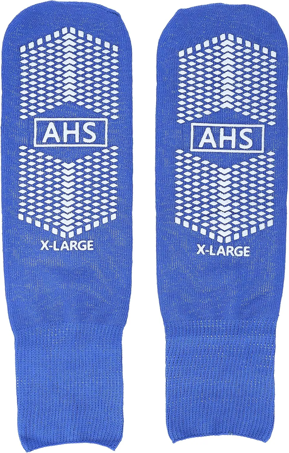 Anti-Slip Hospital Socks Assorted Colors Knit Grip Socks with Elastic Cuff | X-Large | Bariatric (Yellow, Blue, and Gray) 6 Pairs of Grippy Socks