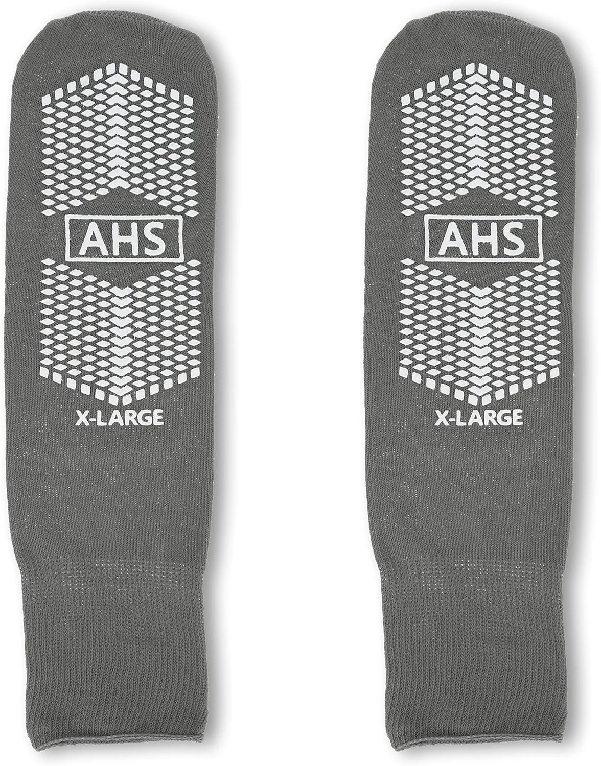 Anti-Slip Hospital Socks Assorted Colors Knit Grip Socks with Elastic Cuff | X-Large | Bariatric (Yellow, Blue, and Gray) 6 Pairs of Grippy Socks