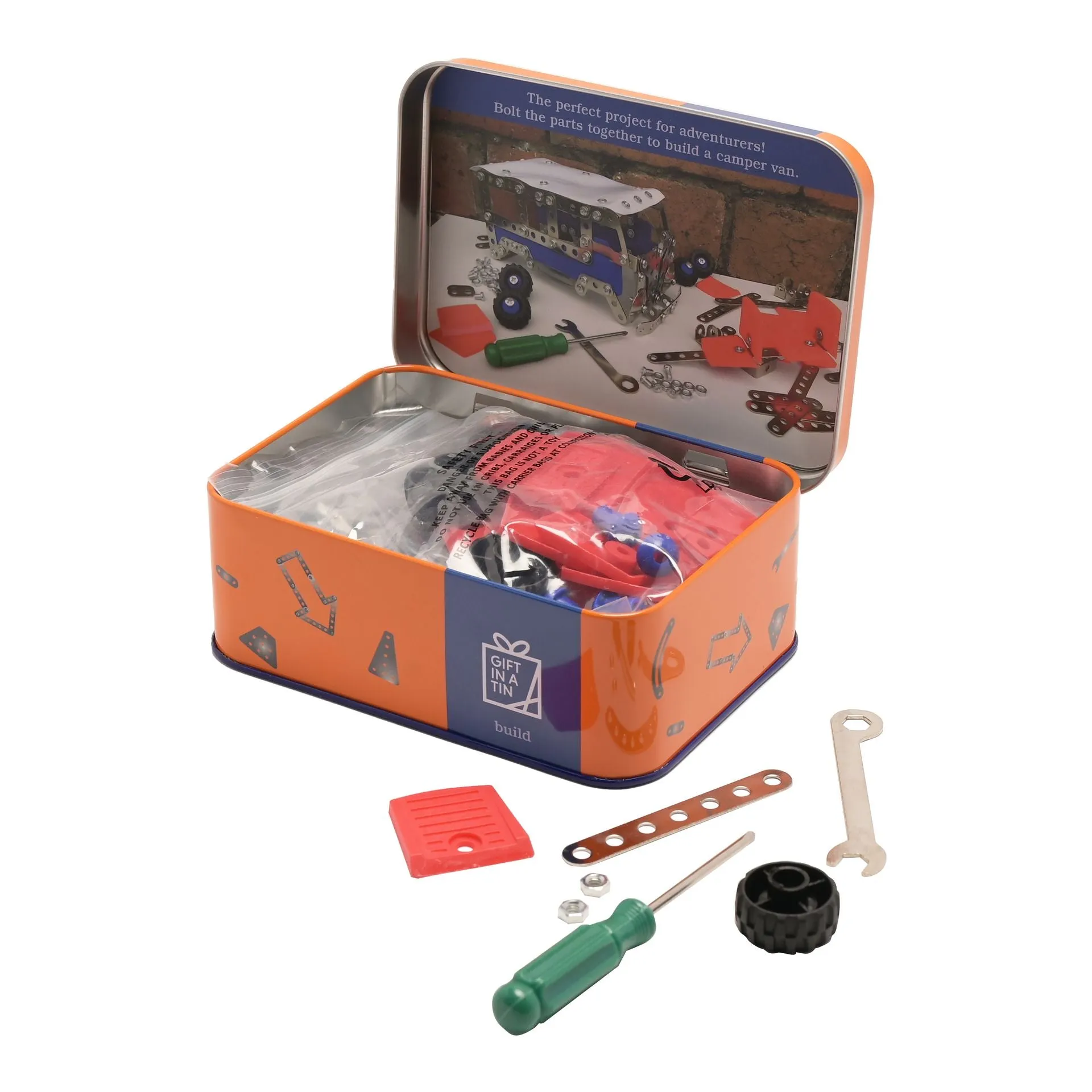 Apples To Pears Gift In A Tin Camper Van Construction