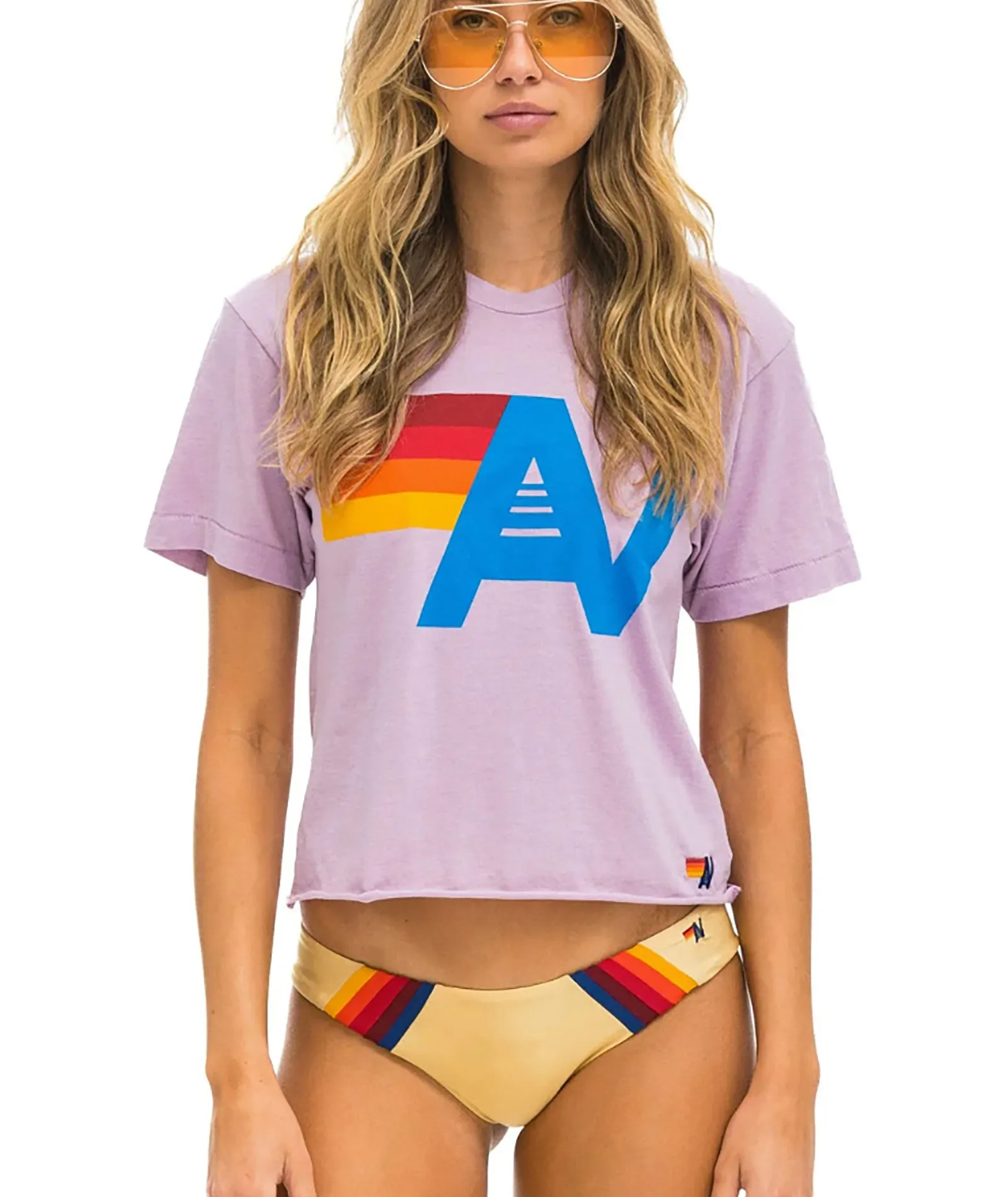 Aviator Nation Women Logo Boyfriend Tee