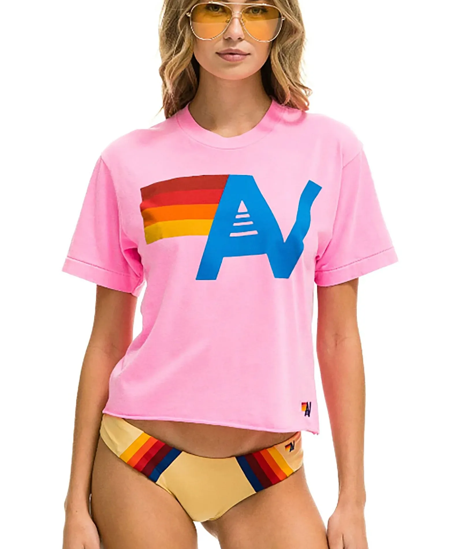 Aviator Nation Women Logo Boyfriend Tee