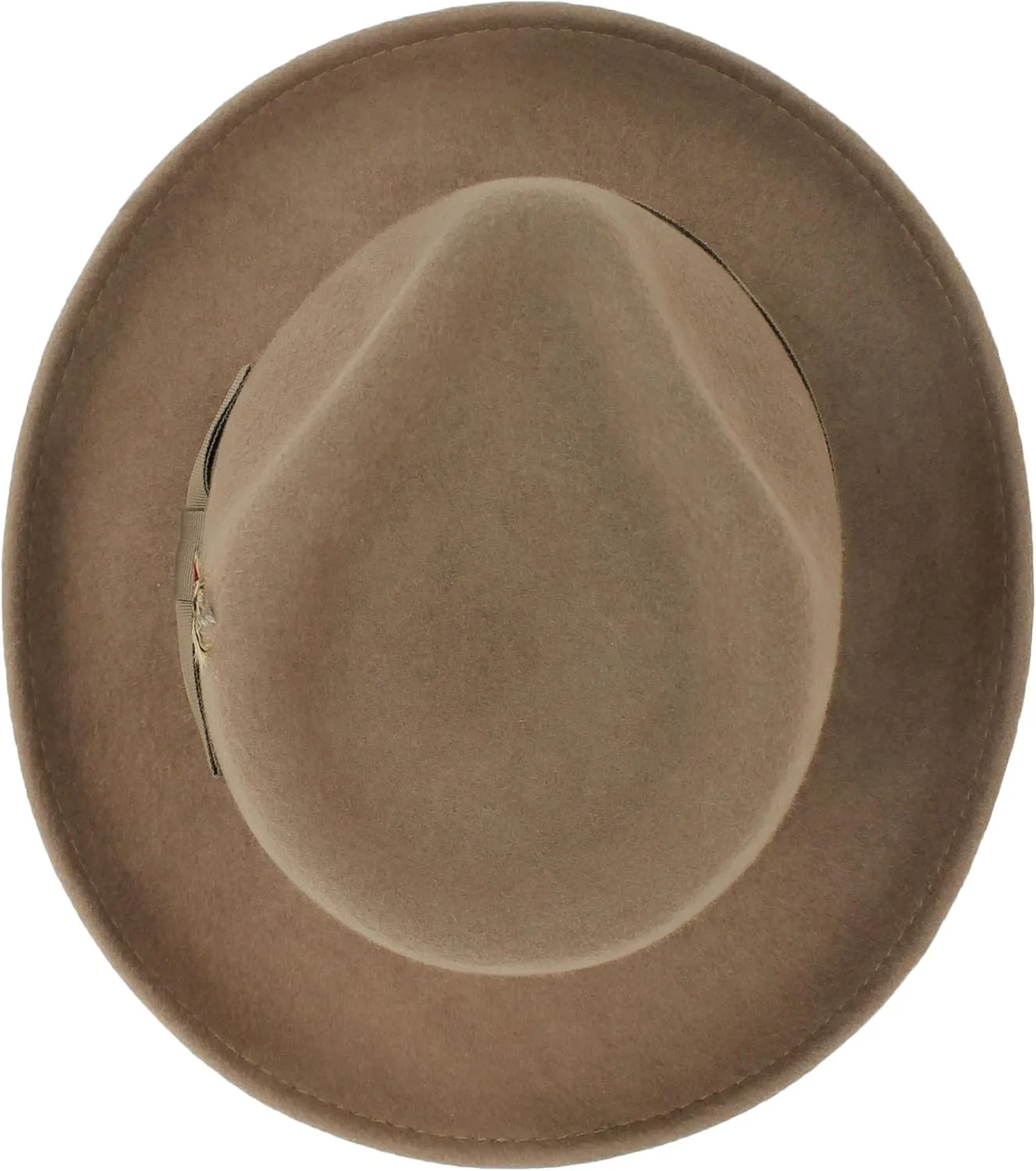 Belfry Gangster 100% Wool Stain Resistant Crushable Dress Fedora in Black Grey Navy Brown Pecan