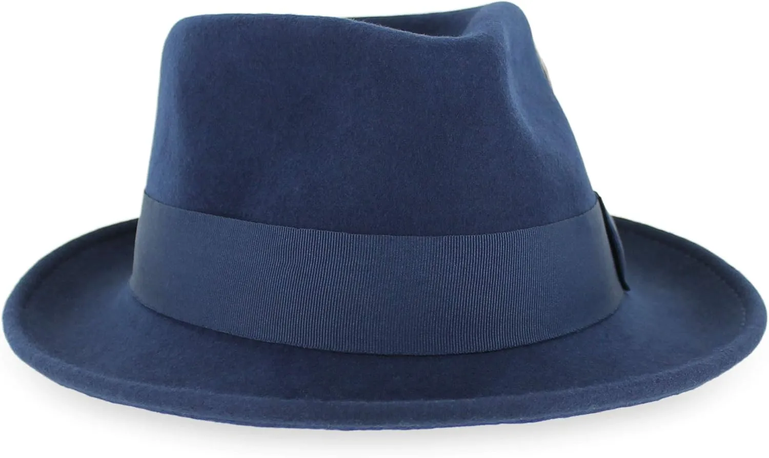 Belfry Gangster 100% Wool Stain Resistant Crushable Dress Fedora in Black Grey Navy Brown Pecan