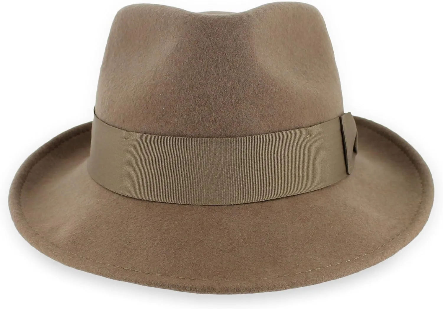 Belfry Gangster 100% Wool Stain Resistant Crushable Dress Fedora in Black Grey Navy Brown Pecan