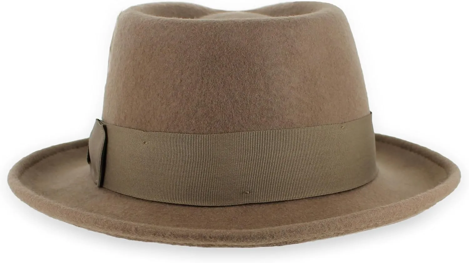 Belfry Gangster 100% Wool Stain Resistant Crushable Dress Fedora in Black Grey Navy Brown Pecan