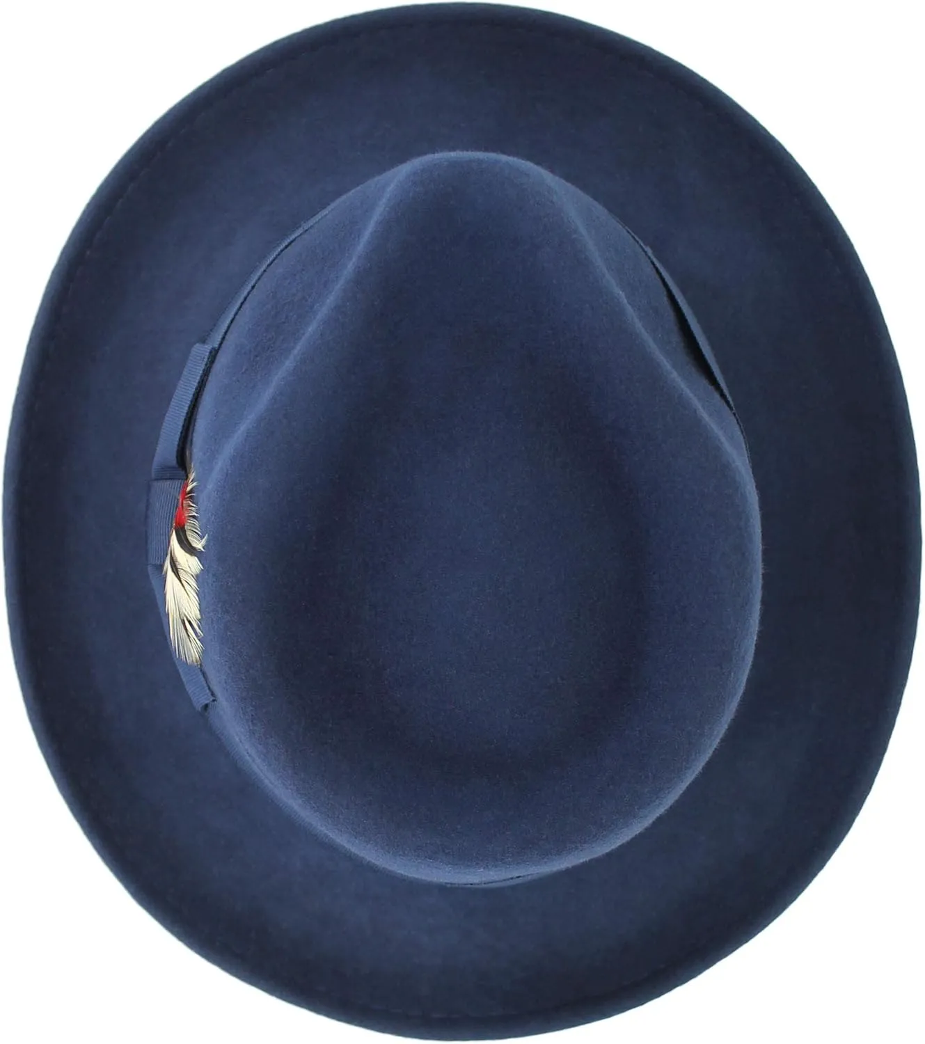 Belfry Gangster 100% Wool Stain Resistant Crushable Dress Fedora in Black Grey Navy Brown Pecan