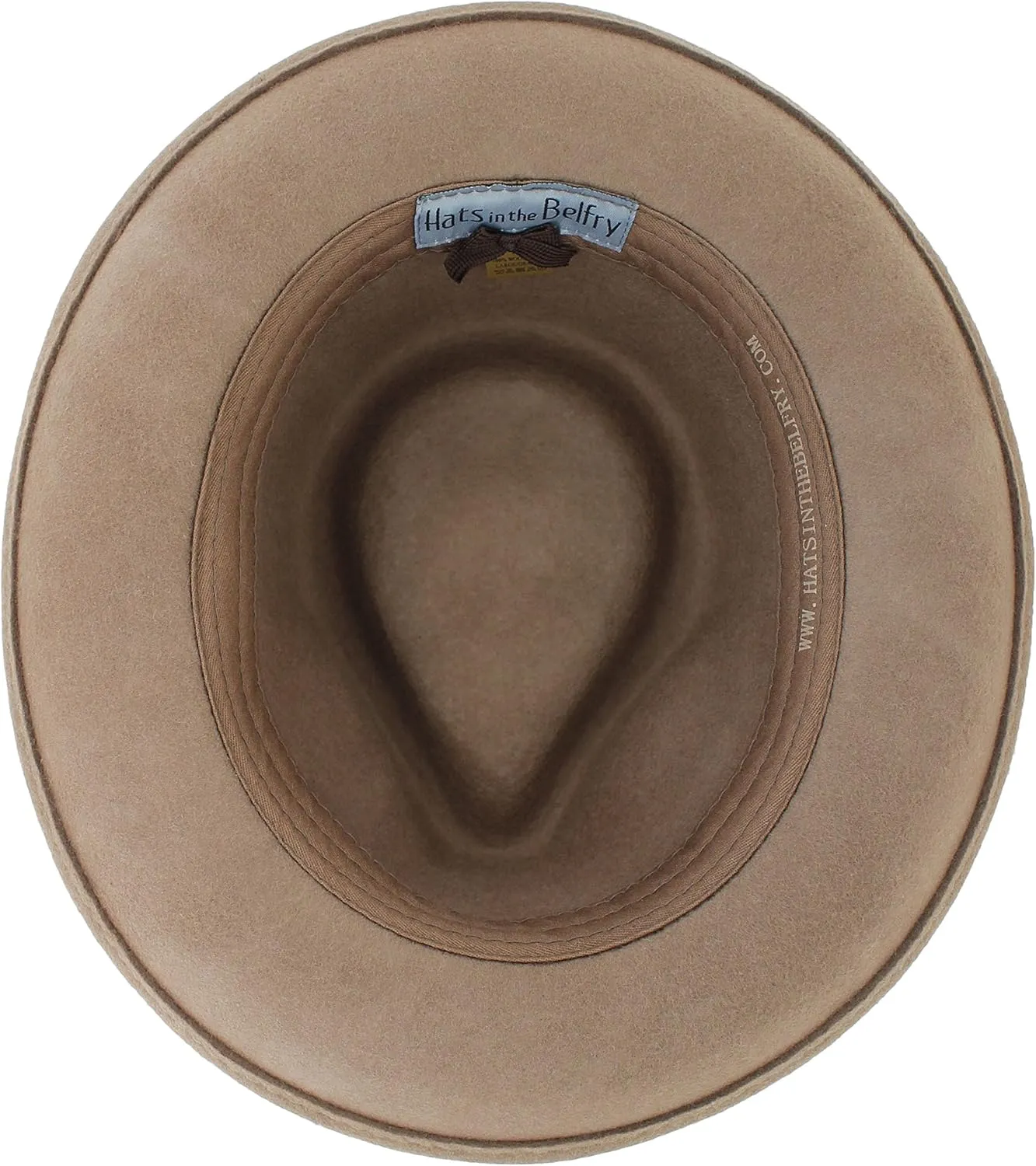 Belfry Gangster 100% Wool Stain Resistant Crushable Dress Fedora in Black Grey Navy Brown Pecan