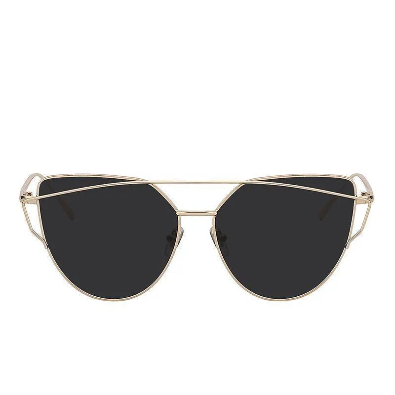 Cat Eye Mirror Shades Sunglasses
