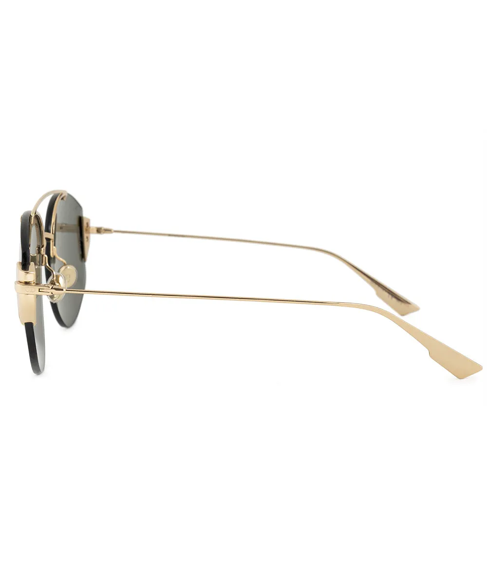 Christian Dior Stronger 000 DC 58 Aviator Sunglasses