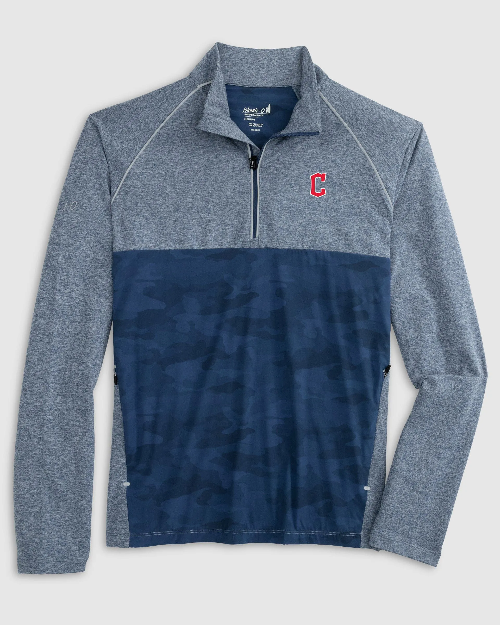 Cleveland Guardians Keiser Camo Mixed Media 1/4 Zip