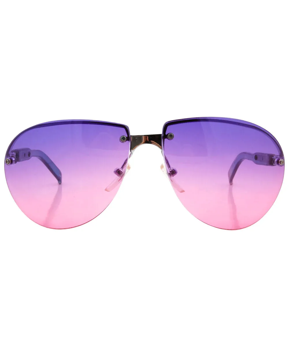COAST Purple Aviator Sunglasses