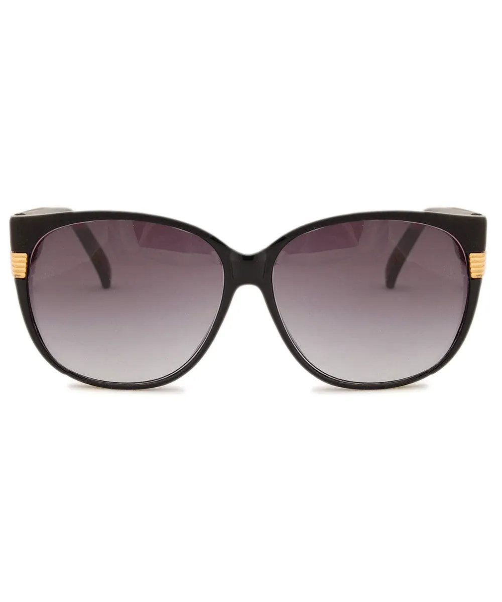 DAISY Black/Smoke Cat-Eye Sunglasses
