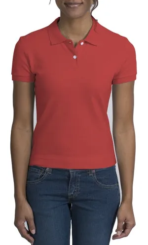 District Threads - Ladies Stretch Pique Sport Shirt.  DT301
