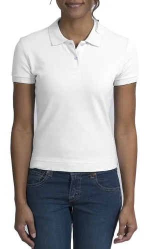District Threads - Ladies Stretch Pique Sport Shirt.  DT301