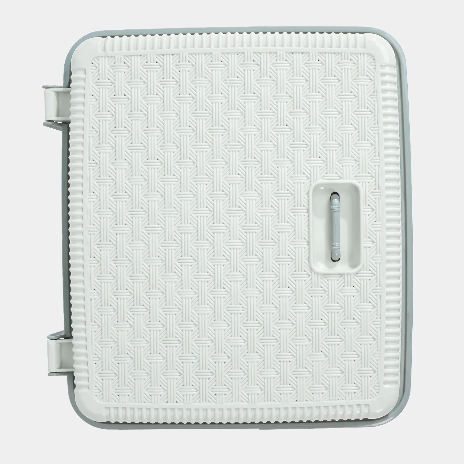 Durable Plastic Laundry Basket | White