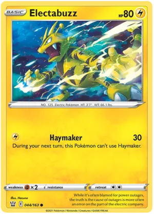 Electabuzz (044/163) [Sword & Shield: Battle Styles]
