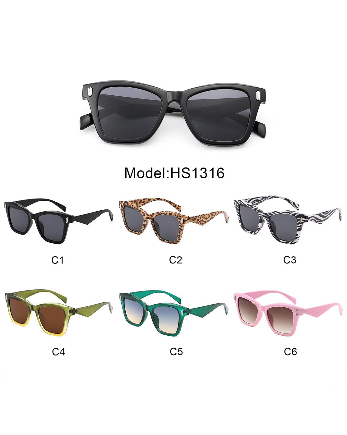 Eprye - Chic Cat Eye Square Women's Sunglasses