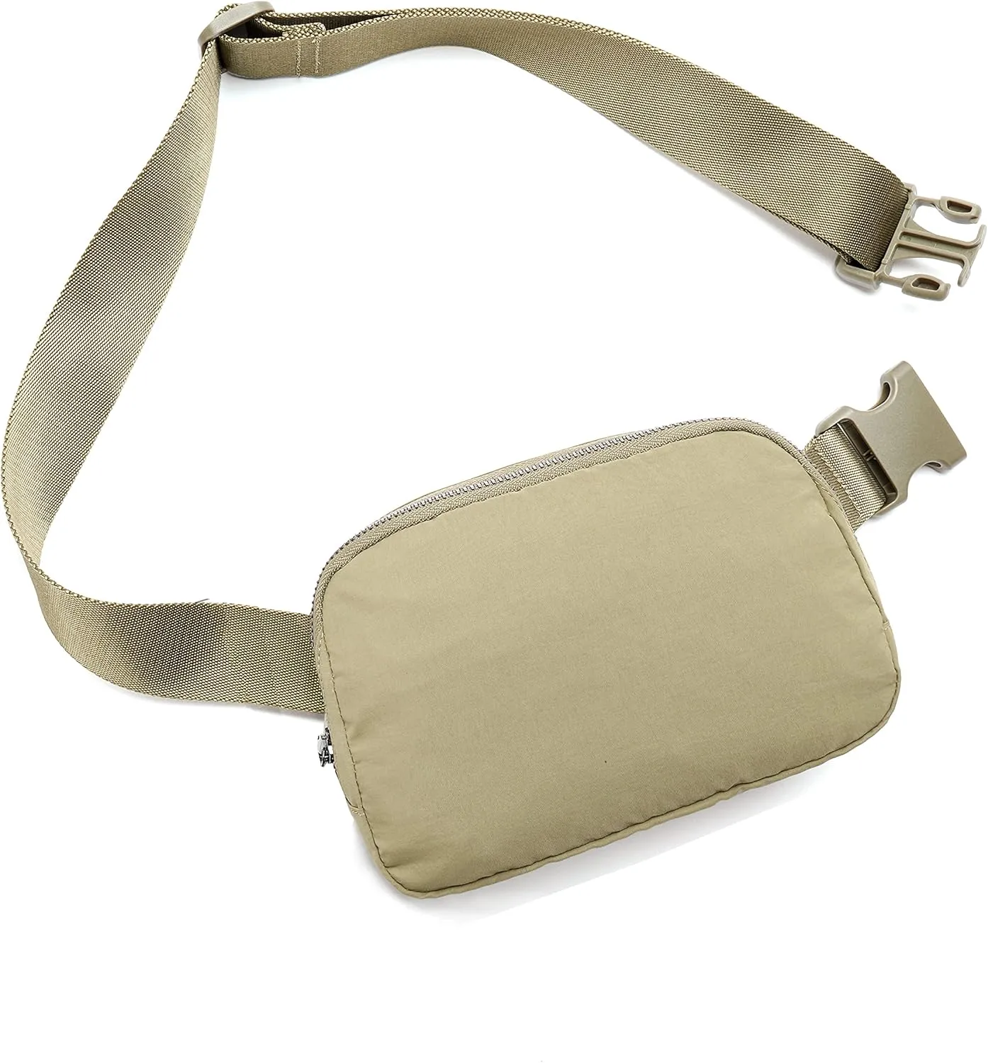 Fanny Belt Bag Waist Pack Crossbody Bags Bum Bag for Running Hiking Travel Workout Adjustable Strap for Women-Khaki green