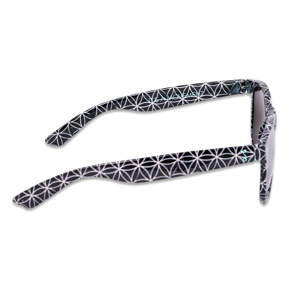 Flower of Life Black Sunglasses