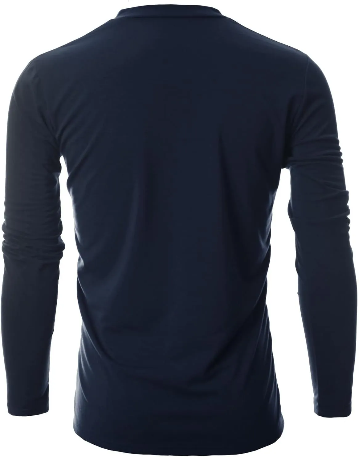 GIVON Mens Slim Fit Fleece V-Neck Long Sleeve T-Shirt  Lightweight Thermal Base Layer  Stretchy Soft Casual Tee Top