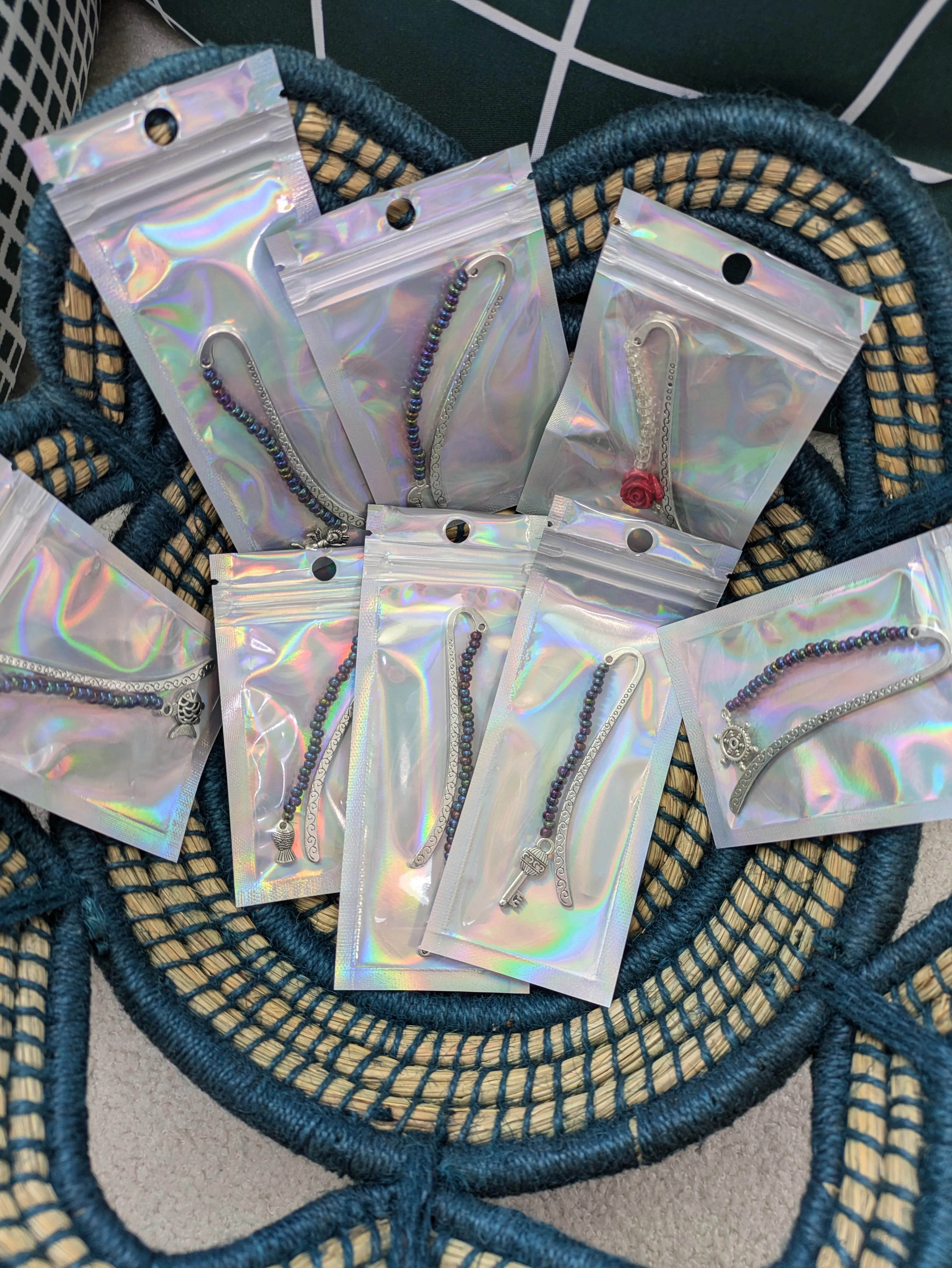 Handmade Beaded Metal Bookmarks