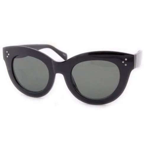 HINCTY Black Cat-Eye Sunglasses