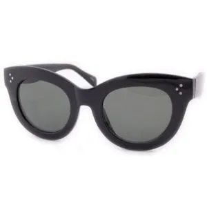 HINCTY Black Cat-Eye Sunglasses