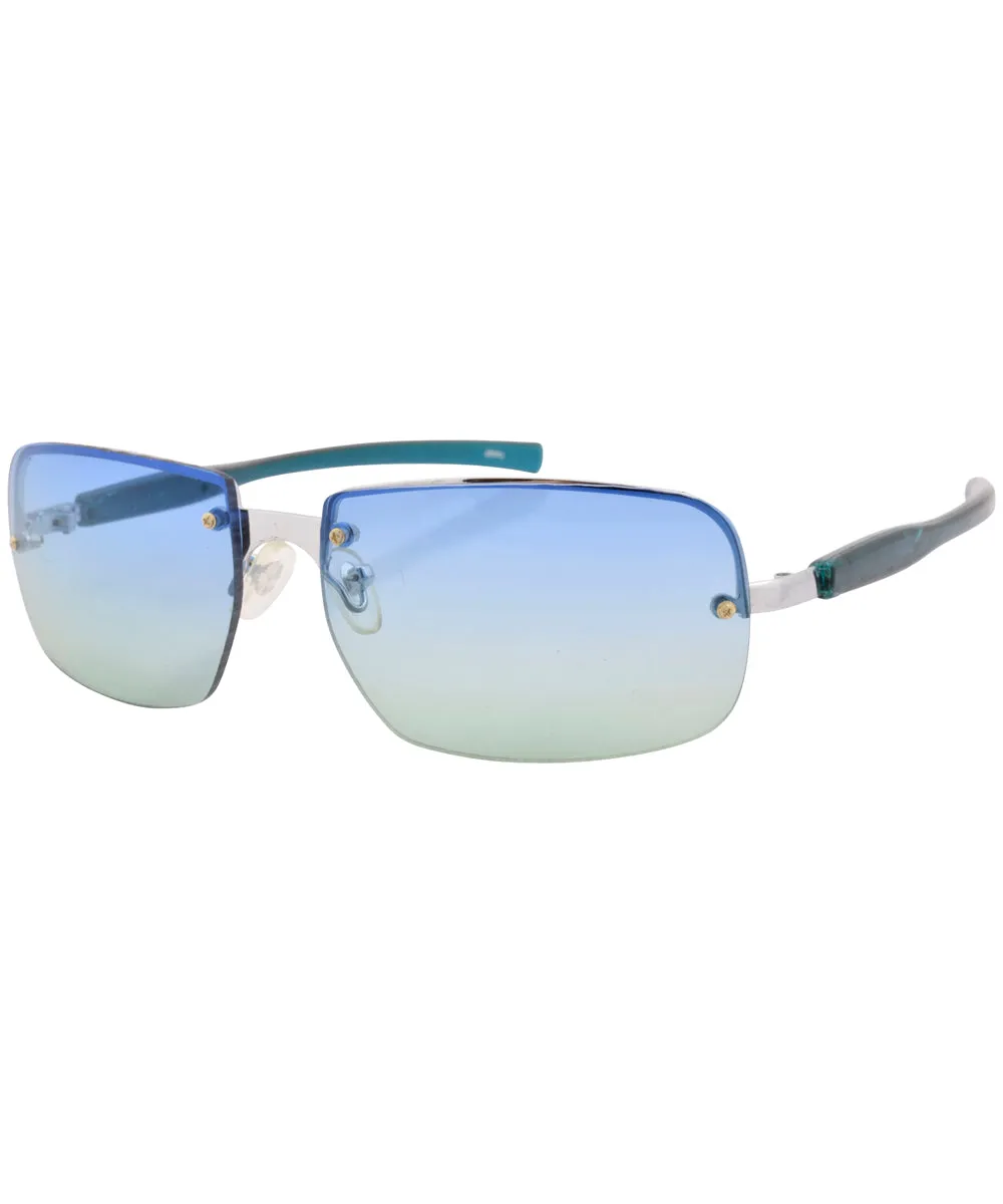 ICEE Blue/Green Aviator Sunglasses