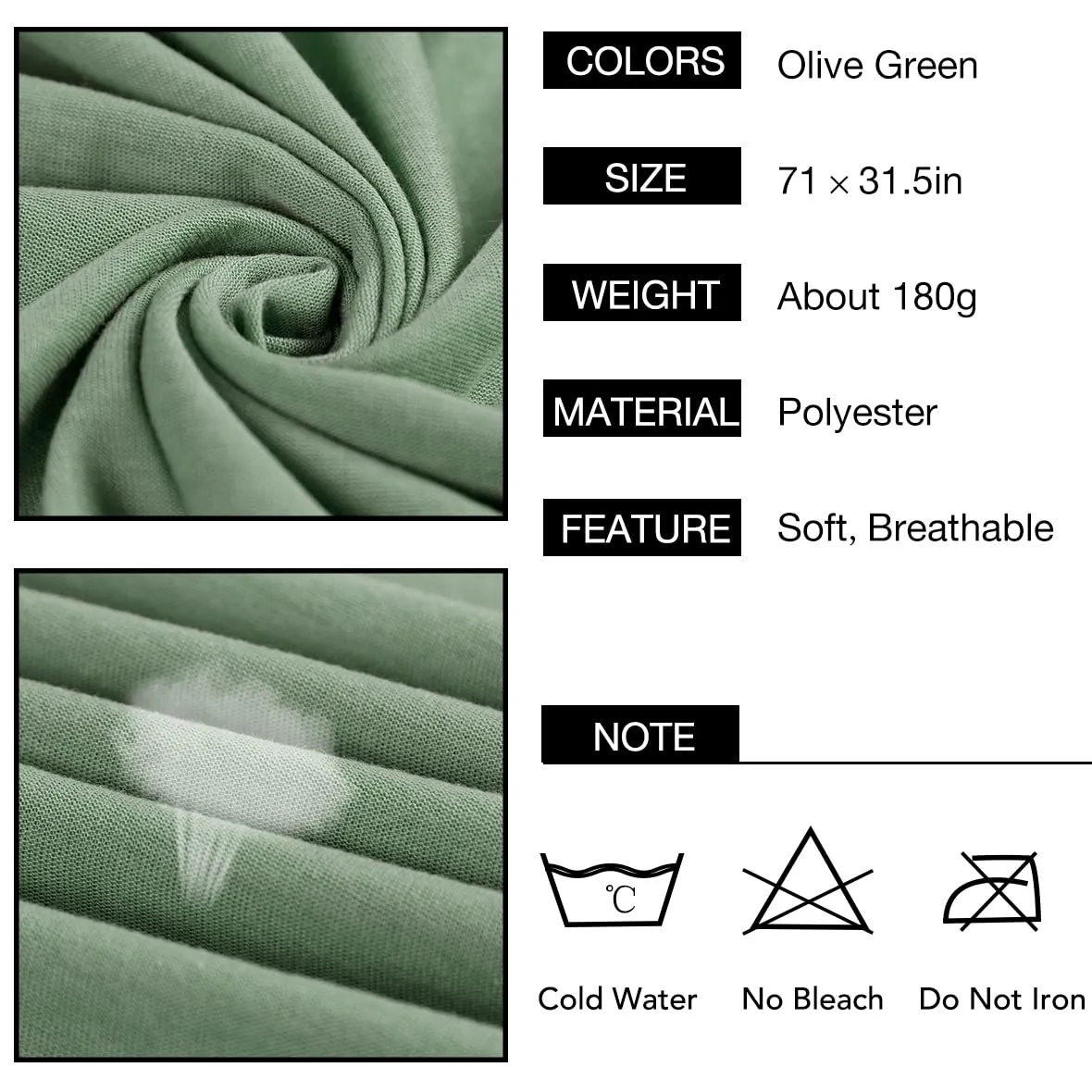 Kachanaa 4 Pieces Solid Color Stretch Knit Head Wrap Extra Long African Head Scarf Breathable Turbans for Black Women