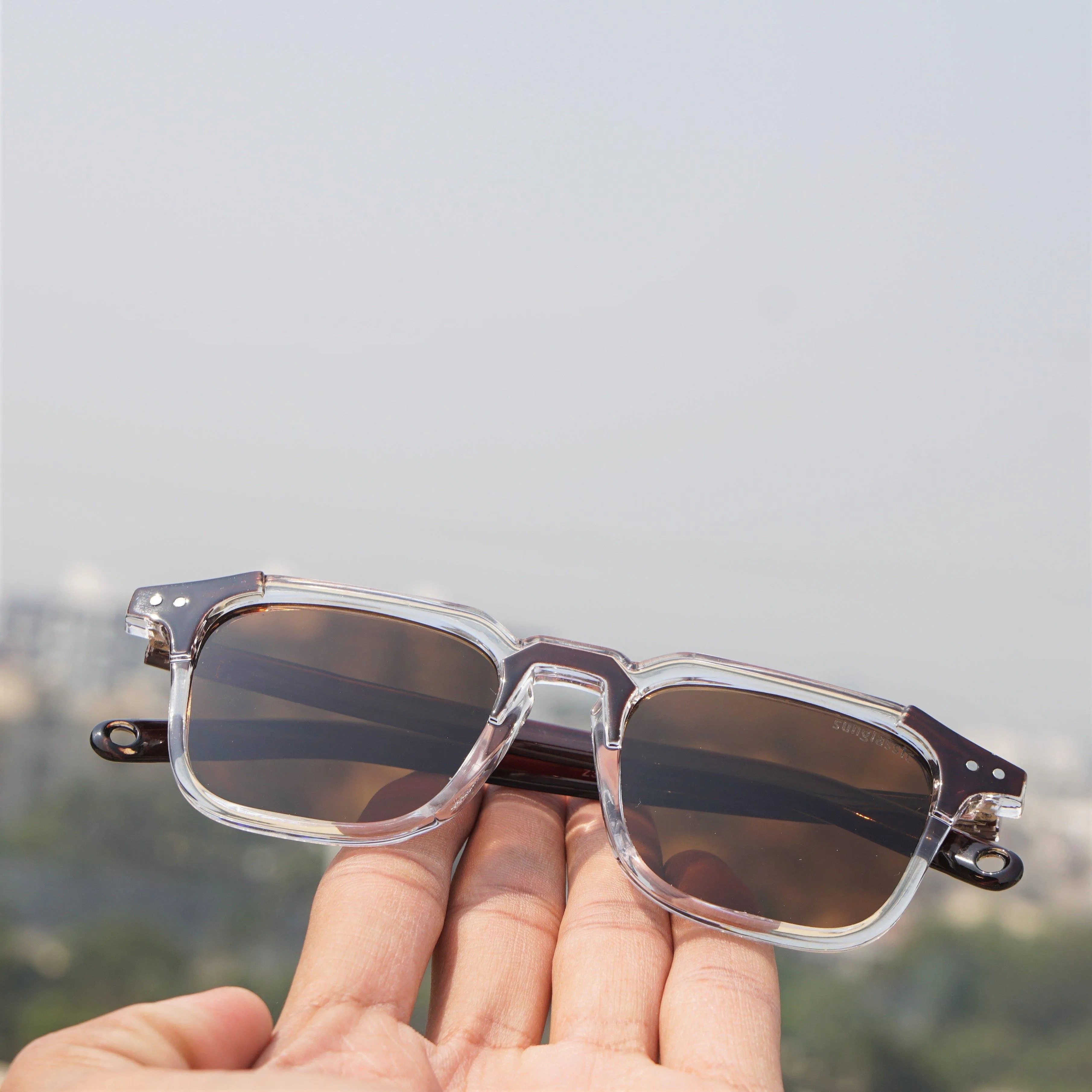 Kingsman Full Brown Square Sunglasses