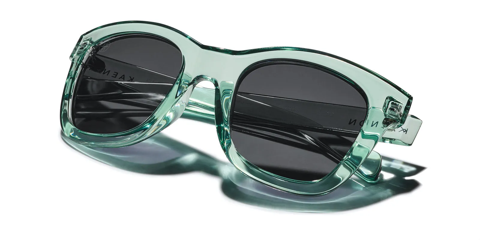 Lido Polarized Sunglasses - Sea Glass Green / Grey 12