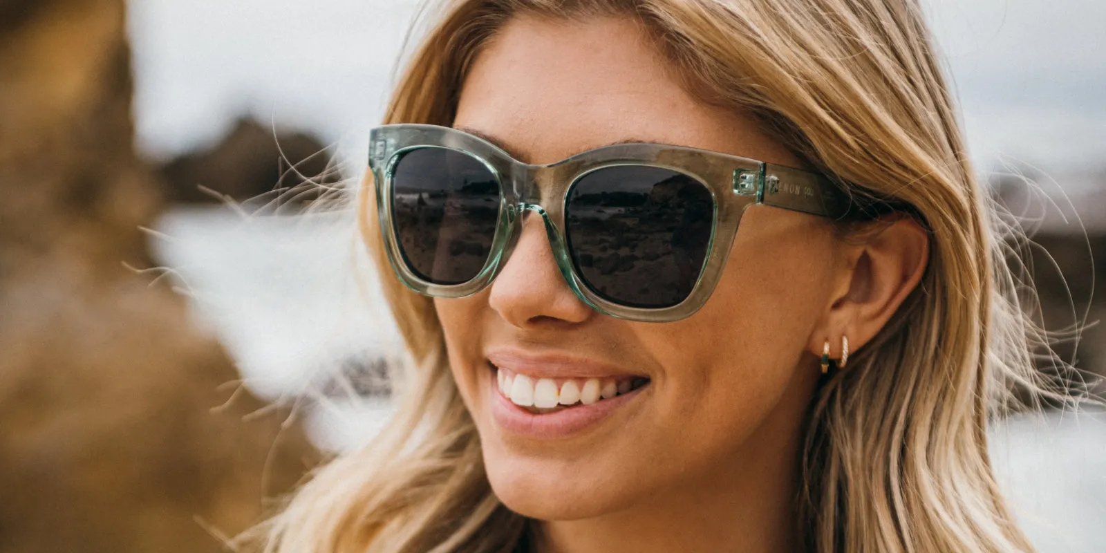 Lido Polarized Sunglasses - Sea Glass Green / Grey 12