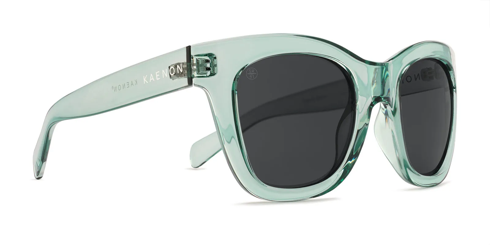 Lido Polarized Sunglasses - Sea Glass Green / Grey 12