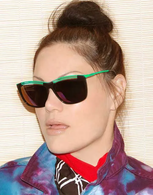 MANGO Green Indie Sunglasses