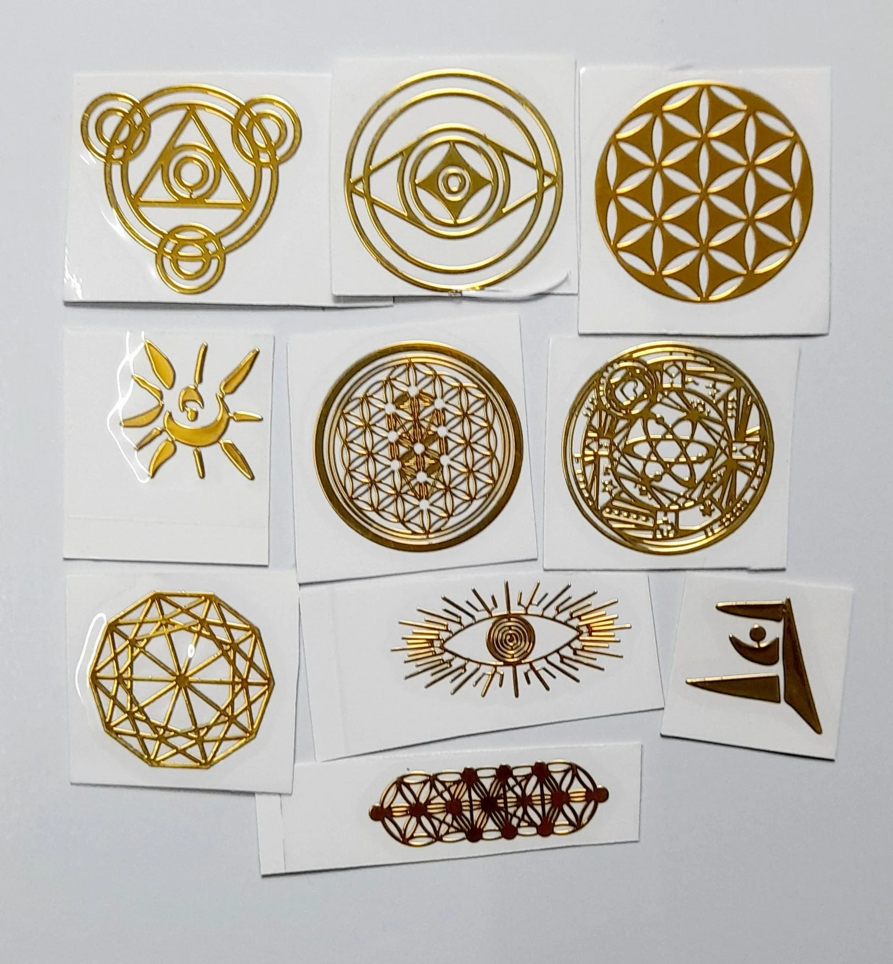 Metal Stickers of ancient Symbols