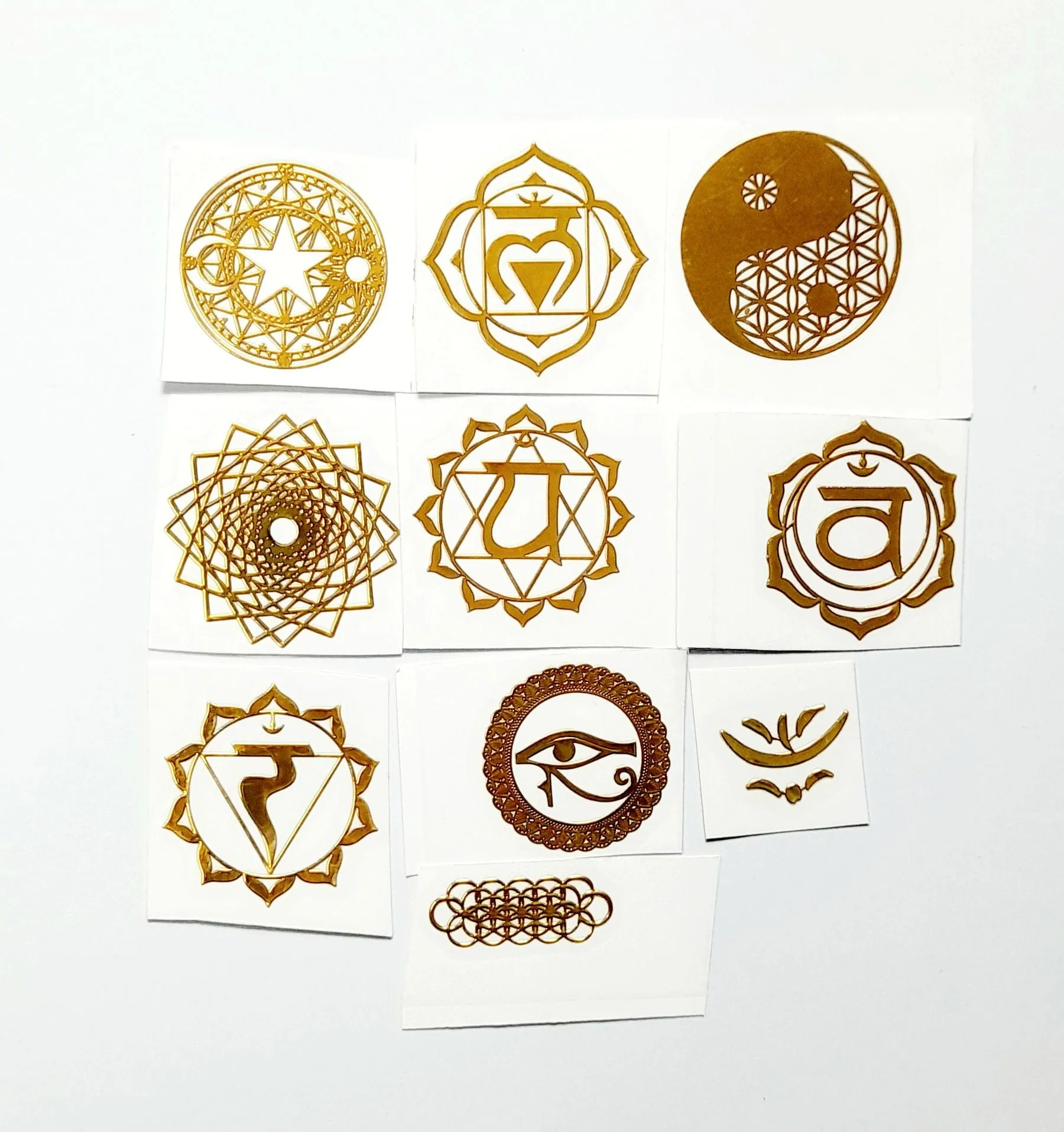 Metal Stickers of ancient Symbols