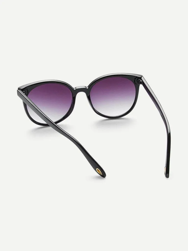 Mirror Lens Cat Eye Sunglasses