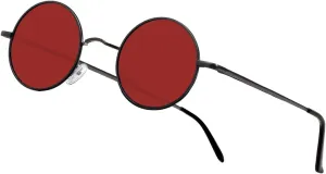 NIEEPA Vintage Small Round Polarized Hippie Sunglasses for Men Women Circle Sun Glasses NP1002