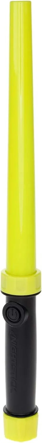 Nightstick NSP-1634 Traffic Wand-Yellow Lens/Black Handle-3 AAA Batteries, Multicolor