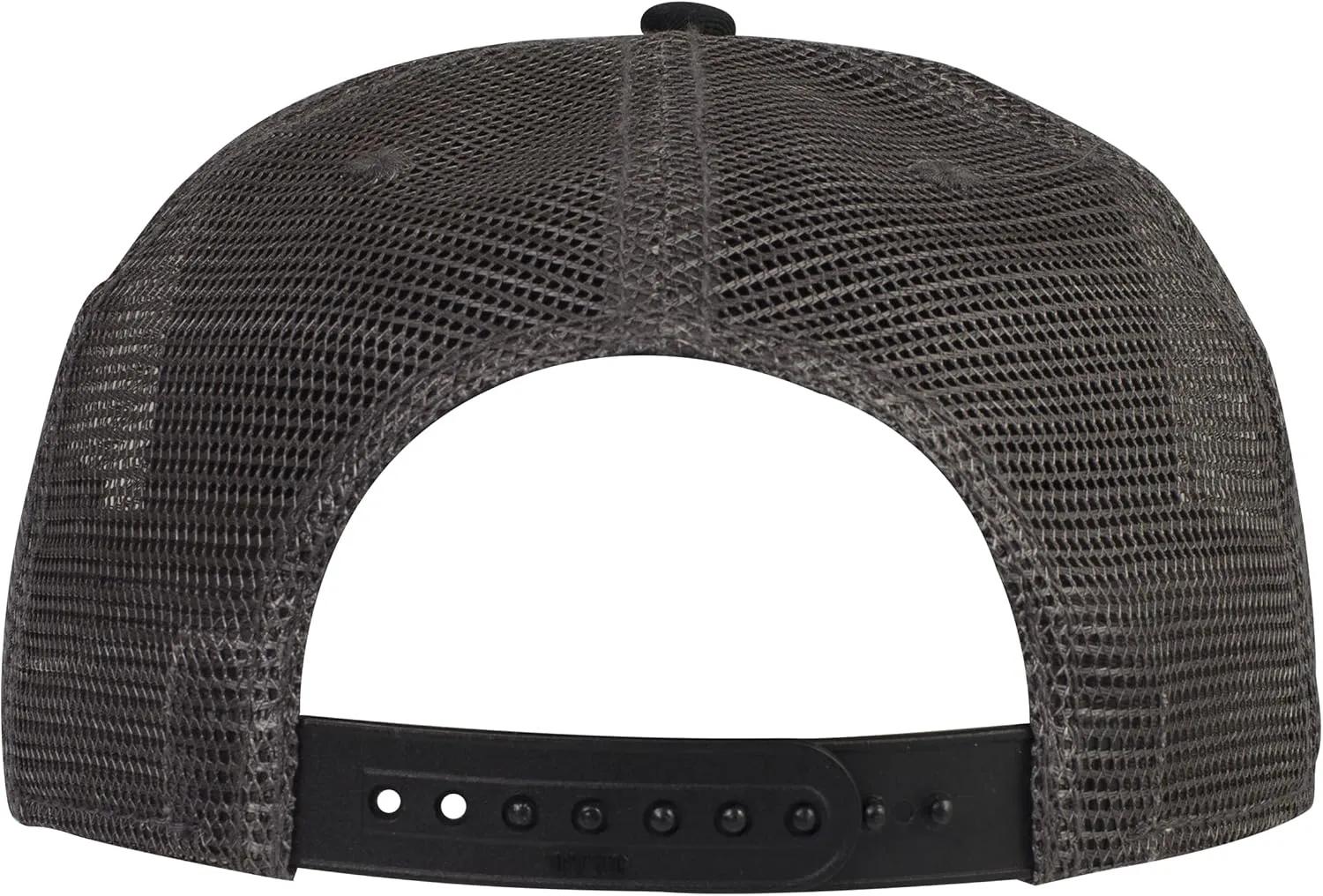 OTTO Round Flat Visor SNAP 5 Panel Mesh Back Trucker Snapback Hat