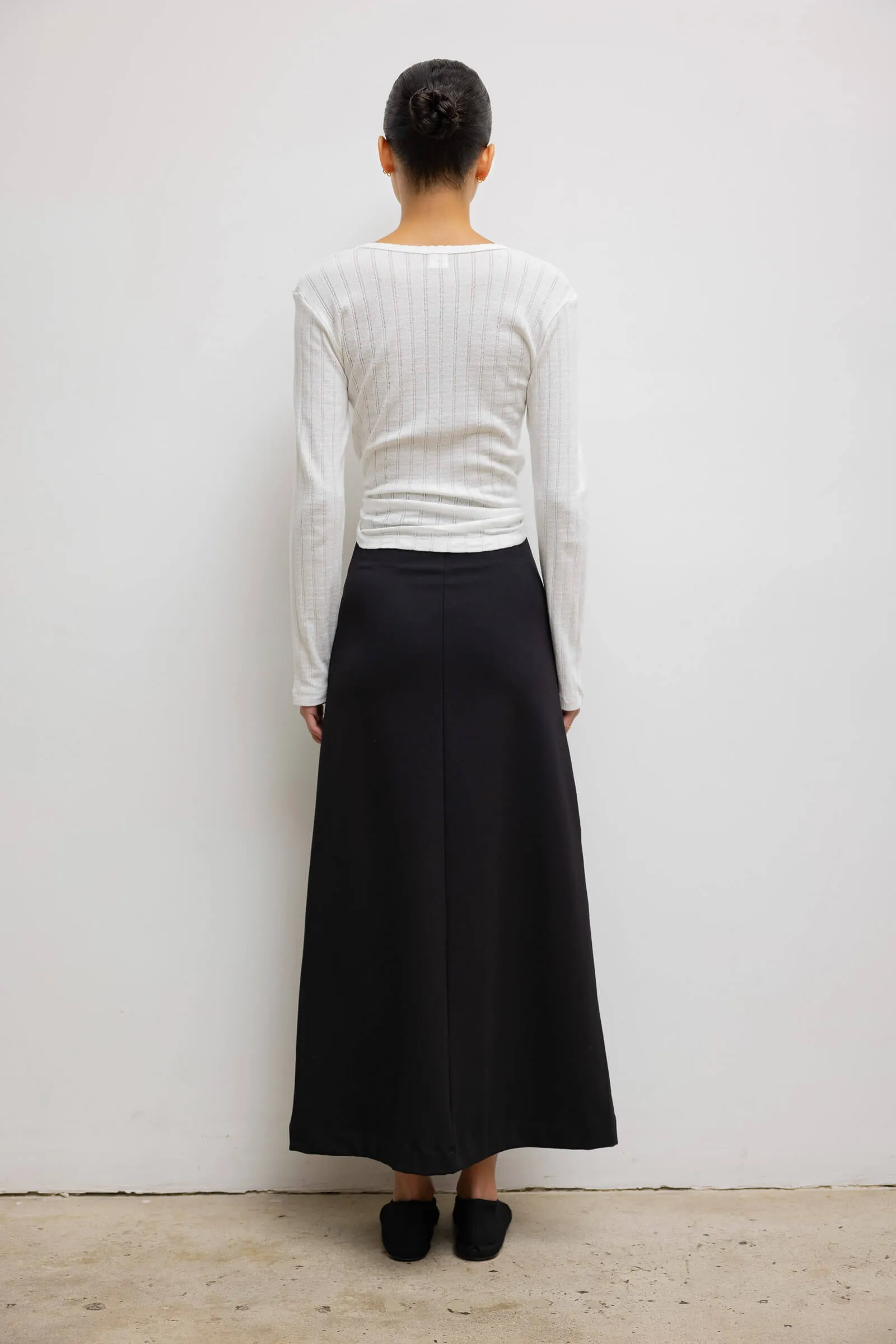 Pointelle Slim Fit Long Sleeve