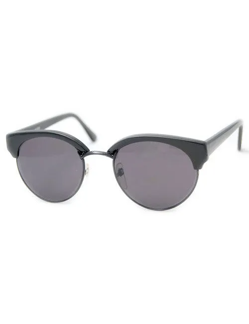 POLLEN Black/Black Browline Sunglasses